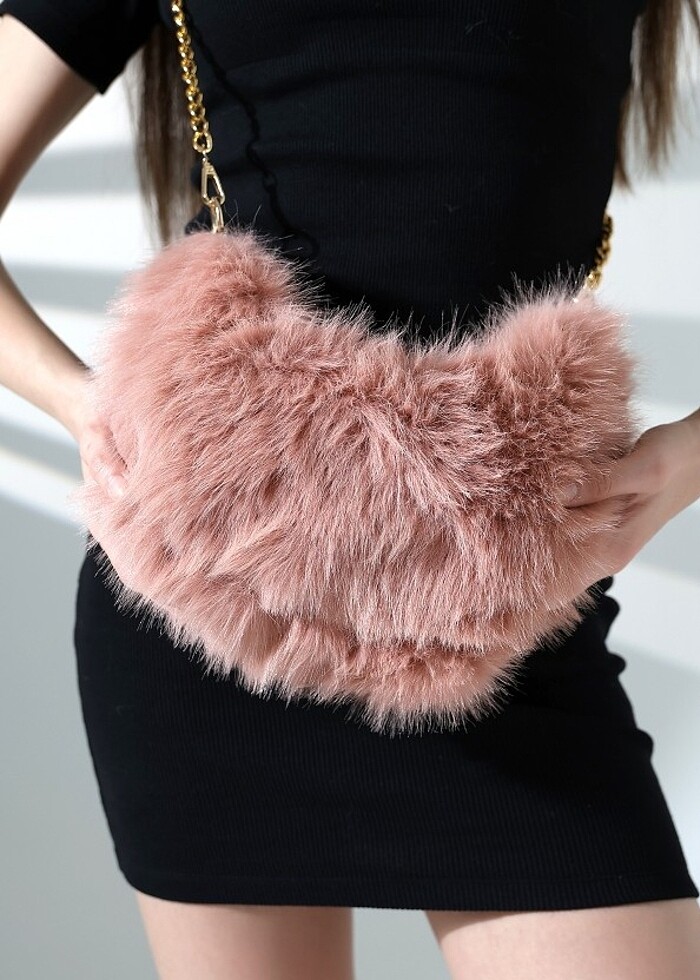 çanta kürk bayan  - Görsel 2