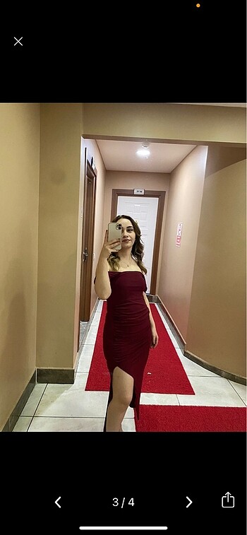 Diğer Kolları degaje drapeli elbise