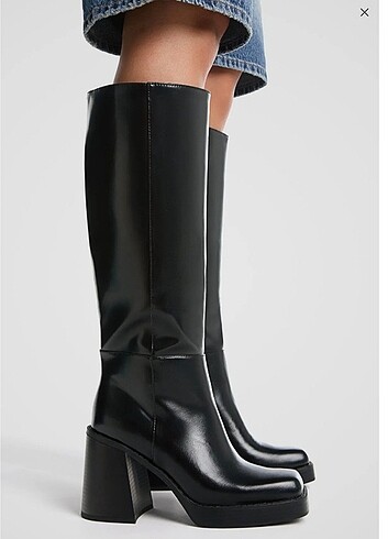 Stradivarius platform topuklu çizme