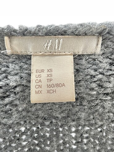 xs Beden gri Renk H&M Kazak / Triko %70 İndirimli.