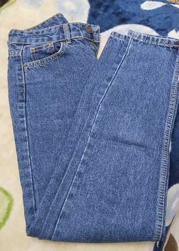 Kadın Pastel Mavi Midi Denim Pantolon