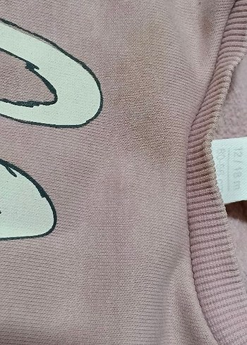 Kız Çocuk Pembe Baskılı Sweatshirt takım - Görsel 3