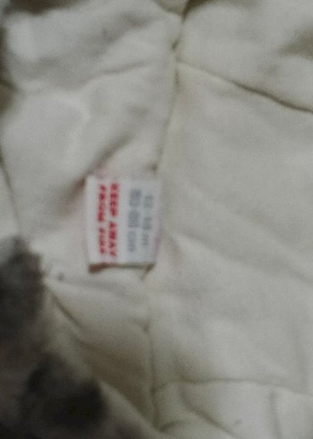 Kız Çocuk Gri Leopar Desenli Kapüşonlu Mont - Görsel 2