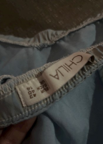 Drapeli Mavi Midi Etek - Görsel 4