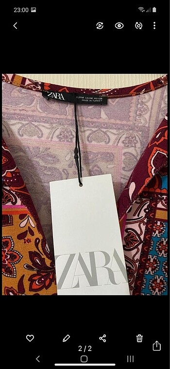 Zara OVERSİZE MİDİ ZARA ELBİSE