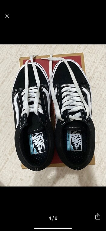 38 Beden siyah Renk ORİJİNAL VANS AYAKKABI