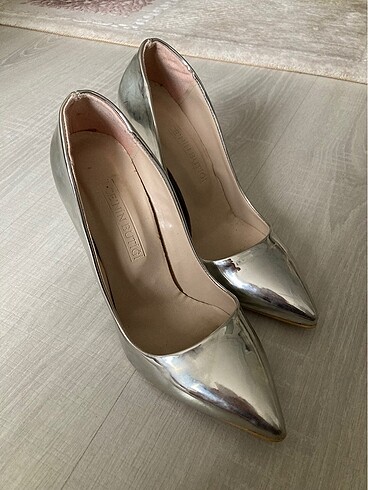 38 Beden Gümüş stiletto