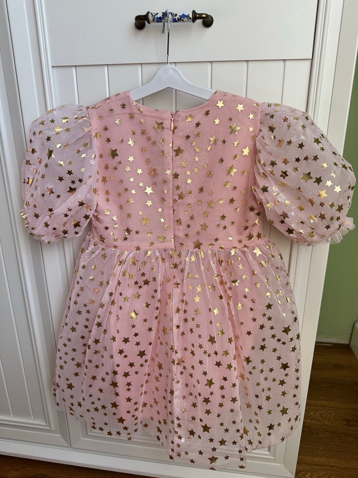 Le Mabelle yıldız baskili cocuk abiye elbise - Görsel 3