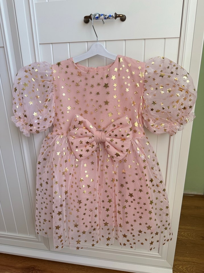Le Mabelle yıldız baskili cocuk abiye elbise - Görsel 2