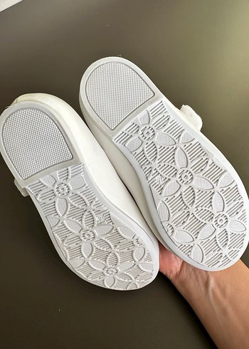 Kiko Kız Çocuk Beyaz Fiyonk Detaylı ortopedik Babet - Görsel 4