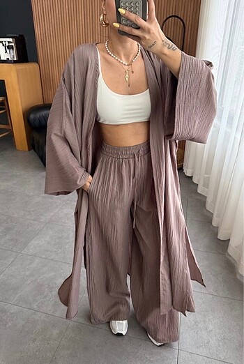 Diğer Gofre kimono takım