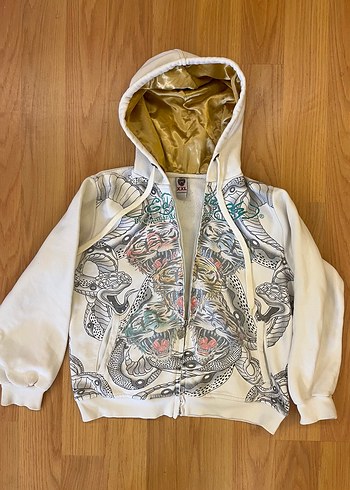 Ed Hardy Y2k Vintage zip hoodie bayan - Görsel 2