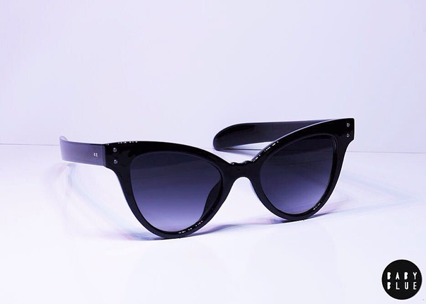 Siyah cat eye gunes gozlugu