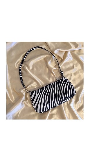 Zebra baguette bag