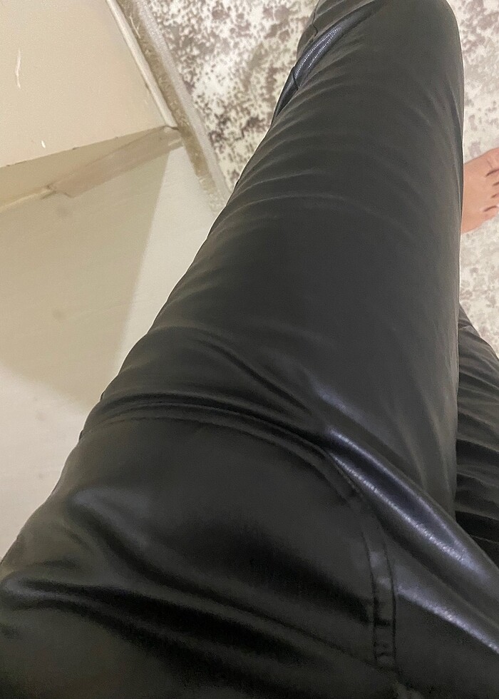 Kadın deri pantolon - Görsel 2