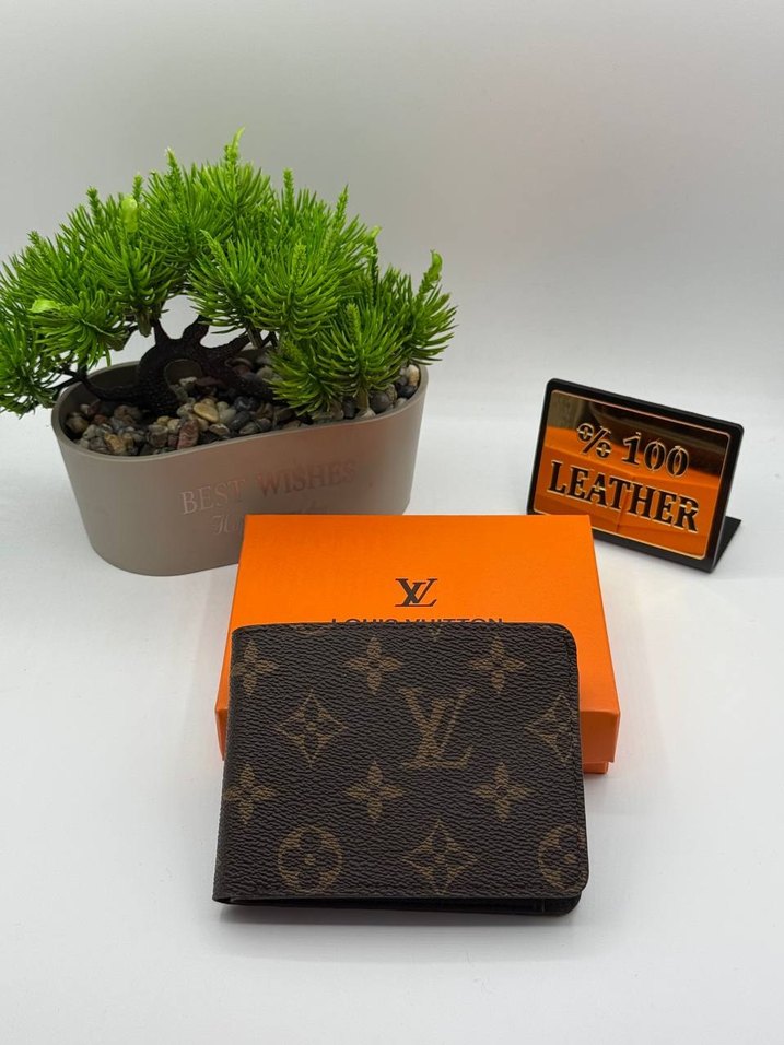 Louis Vuitton Siyah Baskılı Erkek Cüzdanı - Görsel 2