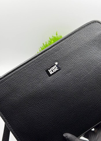 Montblanc Siyah Deri Fermuarlı Clutch Çanta - Görsel 3