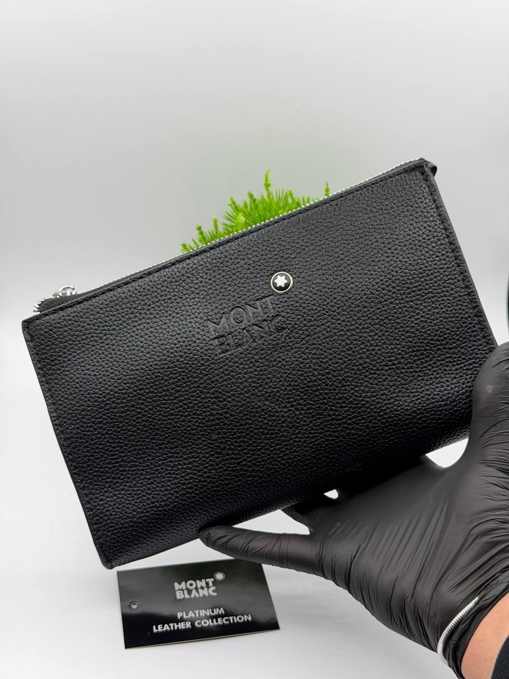 Montblanc Siyah Deri Erkek Cüzdan - Görsel 2