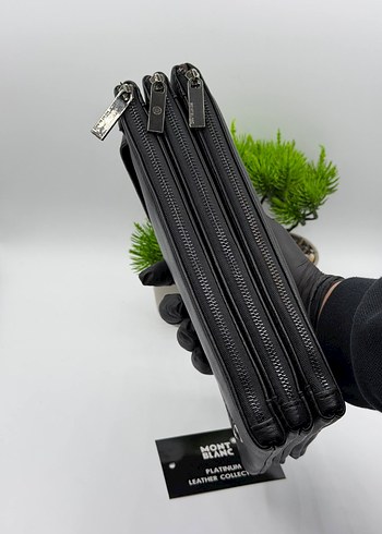 Mont Blanc Siyah Deri Erkek Cüzdan - Görsel 3