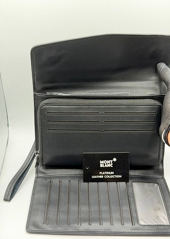 Mont Blanc Siyah Deri  Cüzdan - Görsel 2
