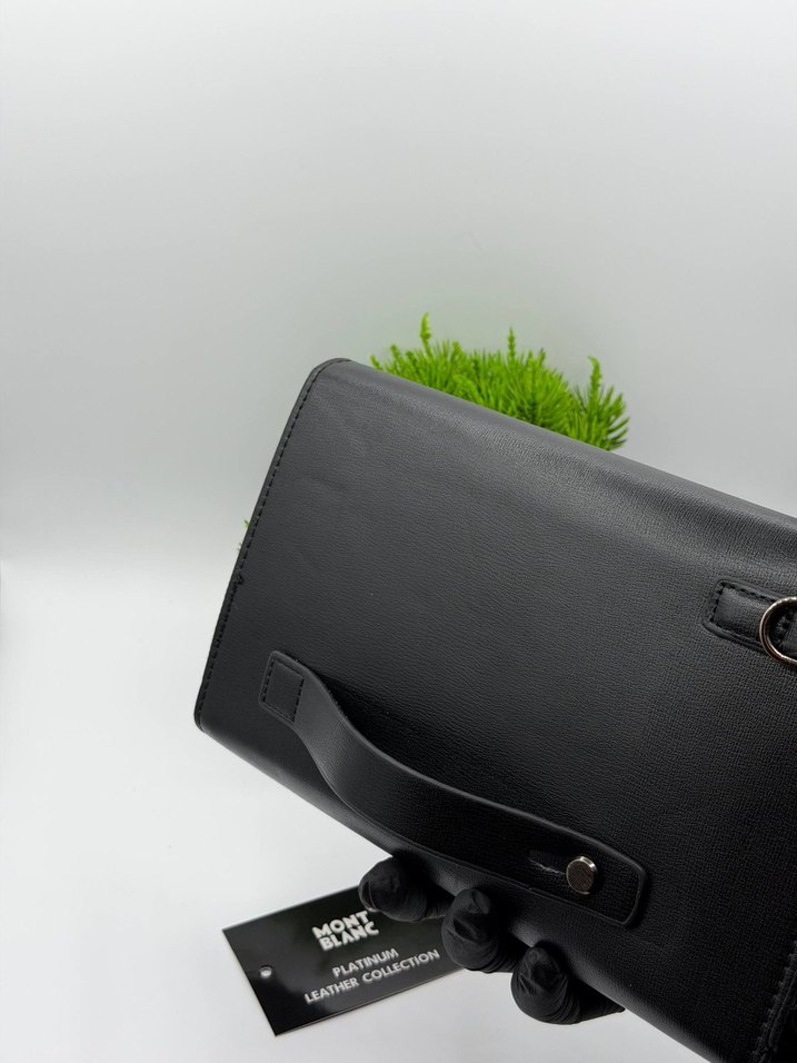 Mont Blanc Siyah Deri  Cüzdan - Görsel 3