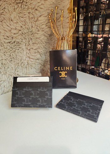 Beden kahverengi Renk Celine Kahverengi Deri Kadın Cüzdan