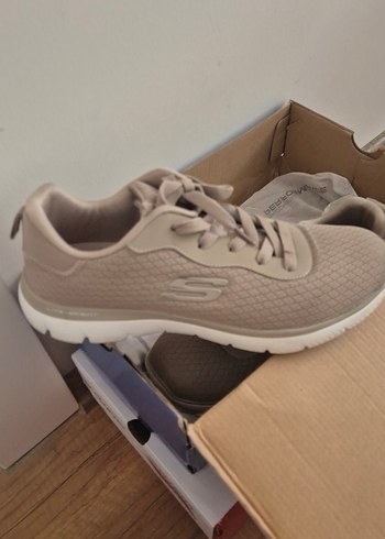 Skechers Skechers Kadın Bej Dolgu Topuklu Spor Ayakkabı