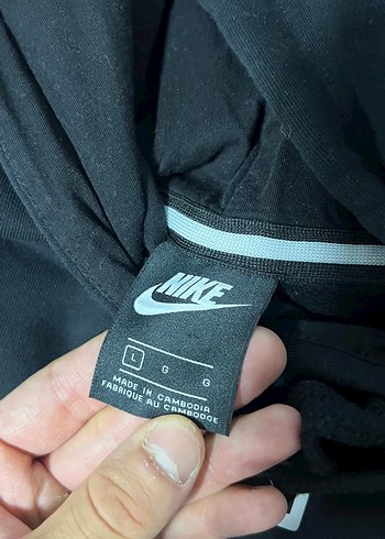 Nike Air Siyah Kapüşonlu Sweatshirt - Görsel 6