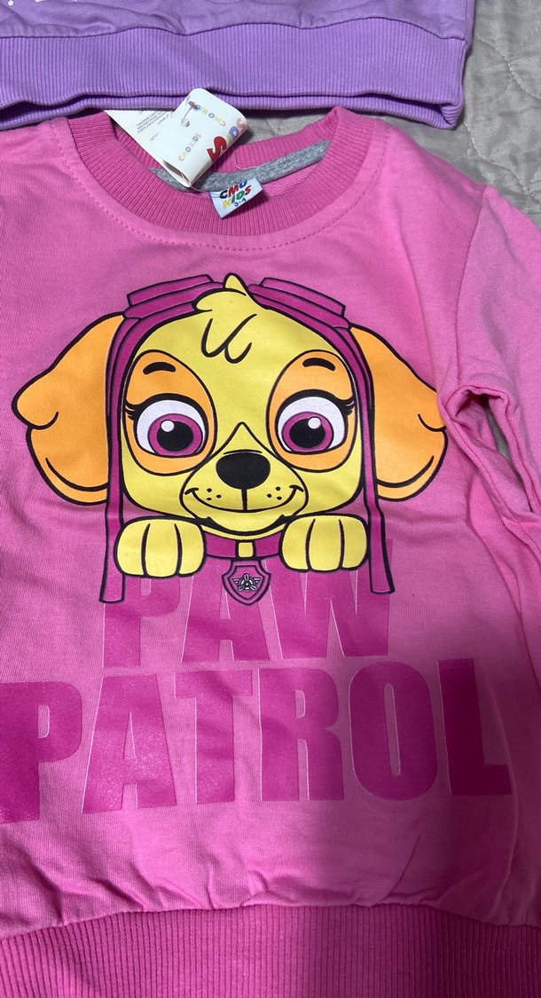 Renkli Baskılı Kız Sweatshirtleri, Uzun Kollu 4lü fiyat - Görsel 3