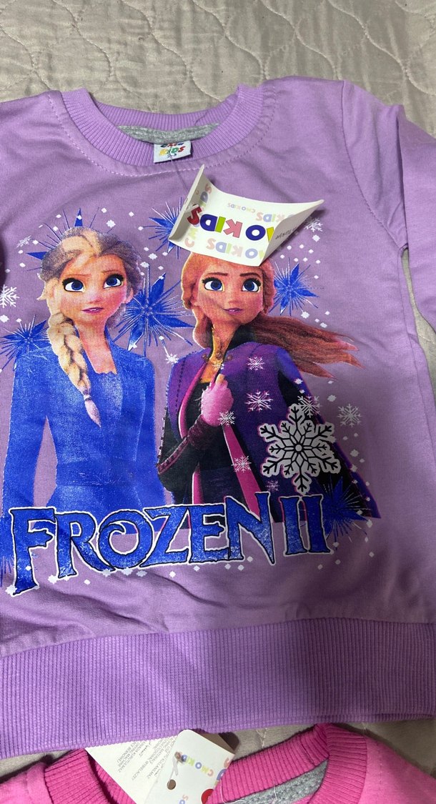 Renkli Baskılı Kız Sweatshirtleri, Uzun Kollu 4lü fiyat - Görsel 4