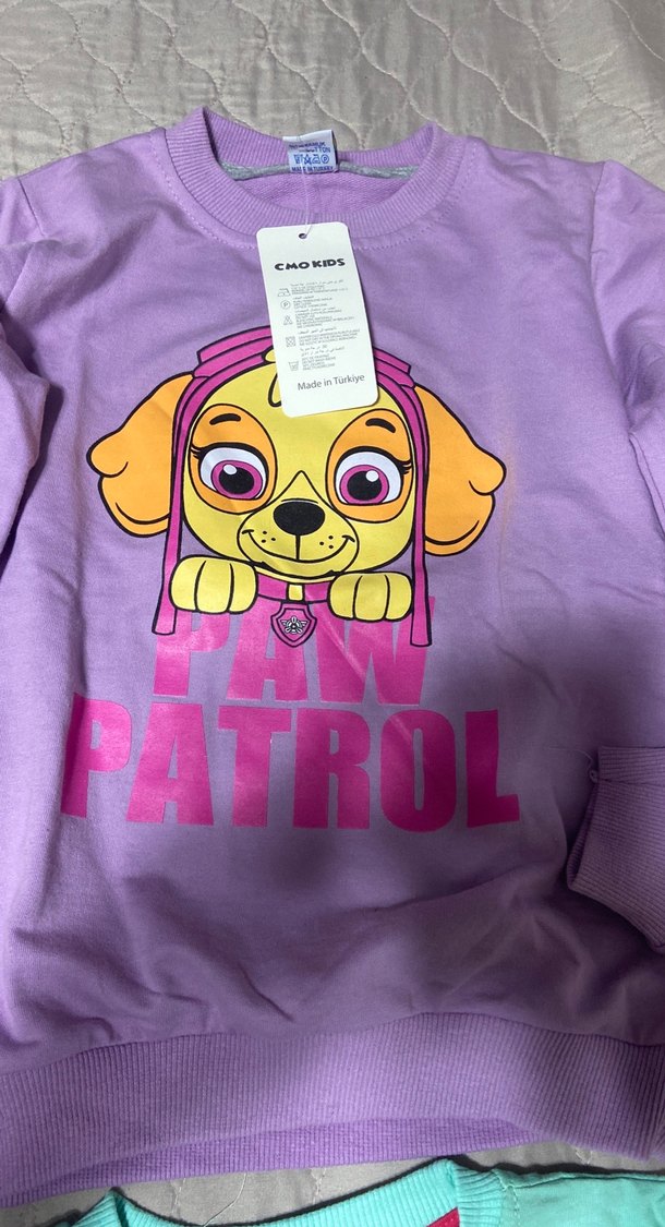 Kız Çocuk Renkli Baskılı Uzun Kollu 4lü - Görsel 4