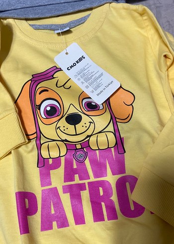 Kız Çocuk Baskılı Uzun Kollu Sweatshirt 4lü fiyat - Görsel 3