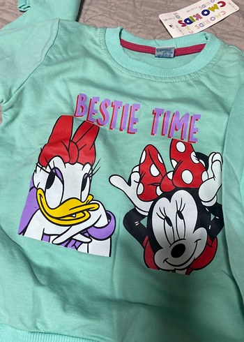 Kız Çocuk Baskılı Uzun Kollu Sweatshirt 4lü fiyat - Görsel 5