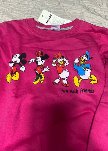 Kız Çocuk Renkli Baskılı Sweatshirt 4lü fiyat - Görsel 3