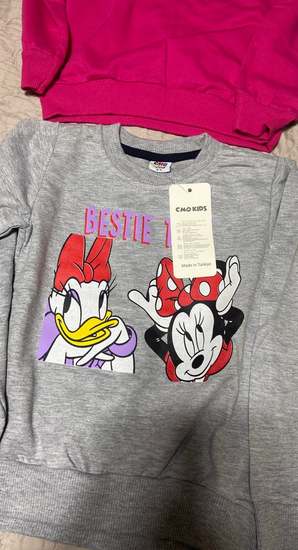 Kız Çocuk Renkli Baskılı Sweatshirt 4lü fiyat - Görsel 2