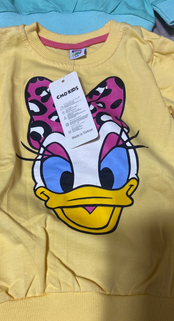 Kız Çocuk Renkli Baskılı Sweatshirt 4lü fiyat - Görsel 5