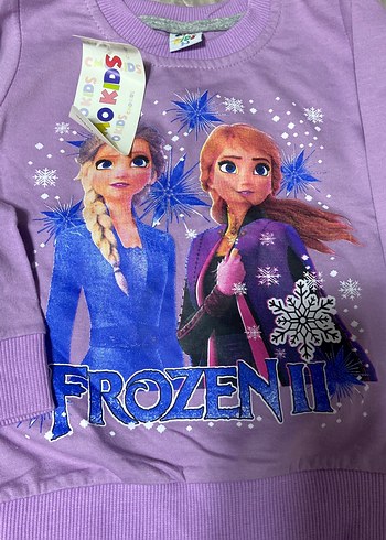 Kız Çocuk Renkli Baskılı Uzun Kollu Sweatshirt 4lü - Görsel 3