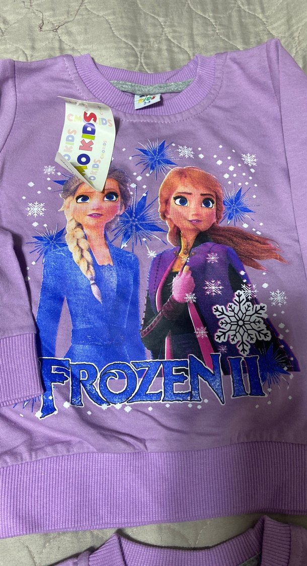 Kız Çocuk Renkli Baskılı Uzun Kollu Sweatshirt 4lü - Görsel 3