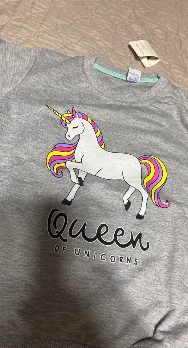 Renkli Baskılı Kız Sweatshirtleri 4lü fiyat - Görsel 3