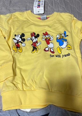 Baskılı Kız Sweatshirt 4lü - Görsel 4