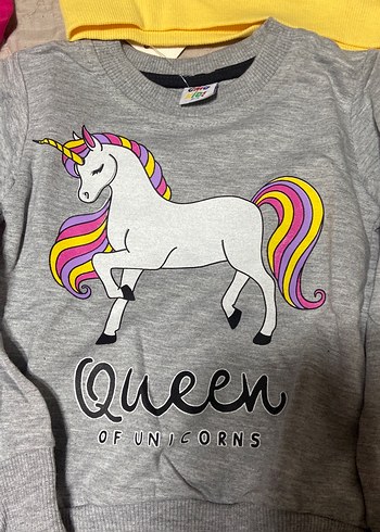 Baskılı Kız Sweatshirt 4lü - Görsel 5