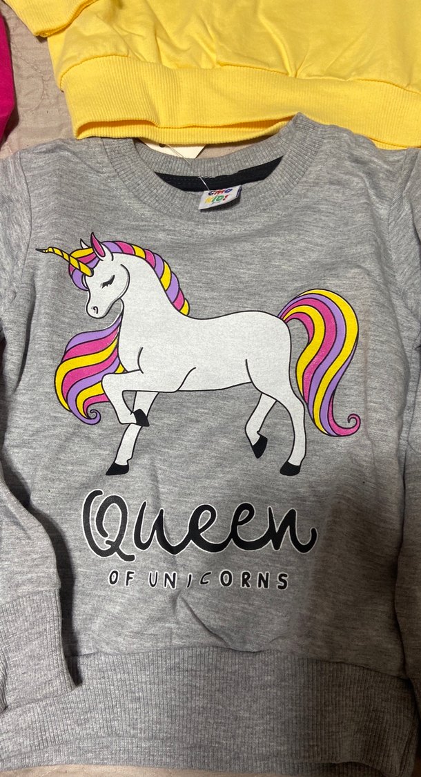 Baskılı Kız Sweatshirt 4lü - Görsel 5