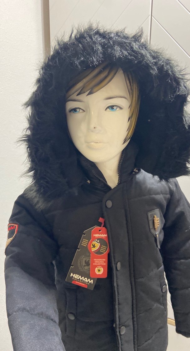 Siyah Kürklü Erkek Çocuk Mont - Görsel 3