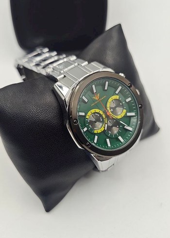  Beden Armani Klasik Erkek Kol Saati Yeşil Kadranlı