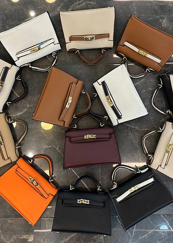 Hermes Hermes kelly Siyah Deri Kadın Çanta