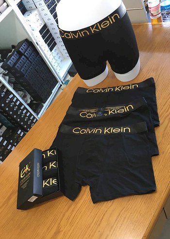Calvin Klein Calvin Klein Erkek Baskılı Siyah Boxer