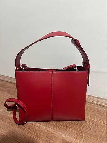 Mango kırmızı shopper çanta