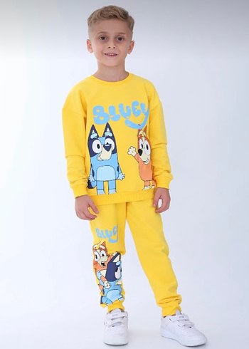 Diğer Bluey Baskılı Erkek Çocuk Eşofman Takımı