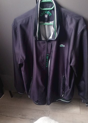 Lacoste Mor Lacoste Fermuarli Erkek Ceket