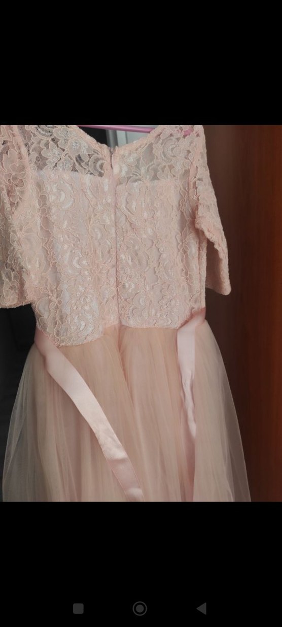 Dantel Detaylı Pembe Kız Elbisesi - Görsel 3